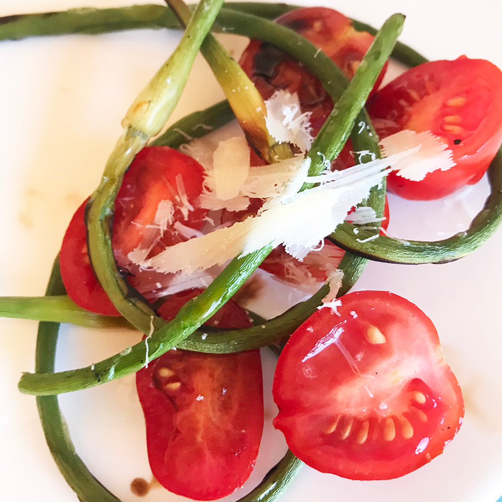 Grilled Garlic Scapes Foodsmiths