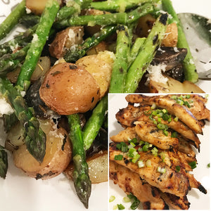Grilled Soy Lime Chicken with Asparagus & Potatoes