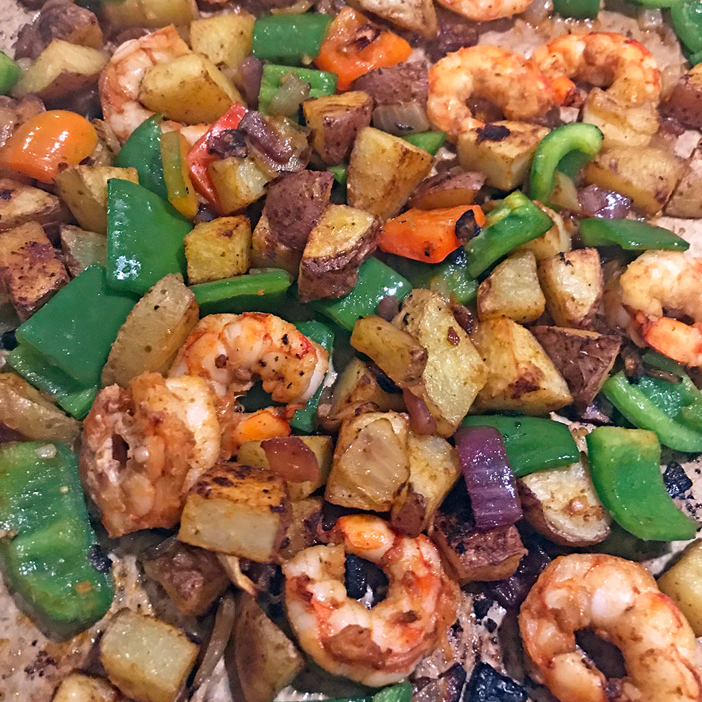 One Pan Roasted Shrimp and Potatoes – Foodsmiths