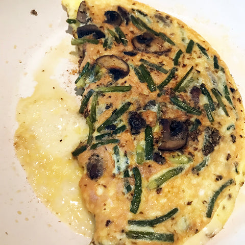 Garlic Scape Omelette or Frittata