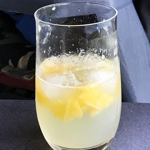 Peach Basil Cocktail