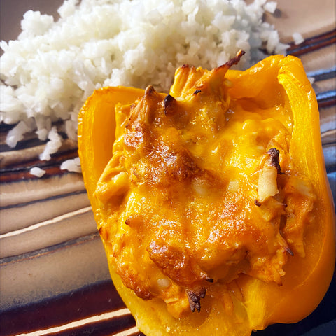 Buffalo Chicken Stuffed Peppers