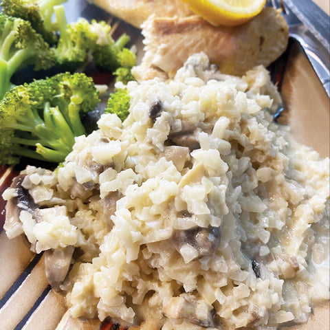 Cauliflower Mushroom Risotto Recipe