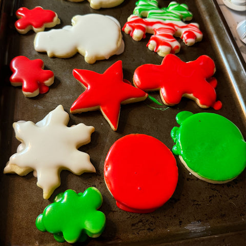 Christmas Sugar Cookies with Icing