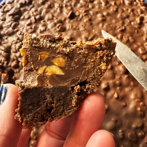 Peanut Butter Cup Crunch Brownies