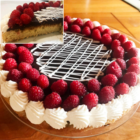 This torte is as pretty as it is delicious