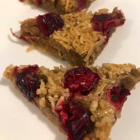 Cranberry Coconut Squares
