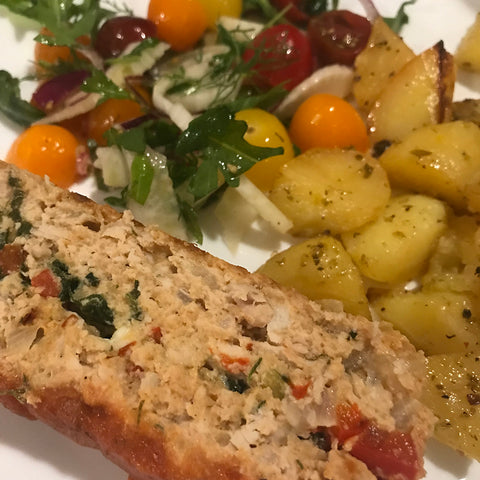 Meatloaf & Lemony Potatoes