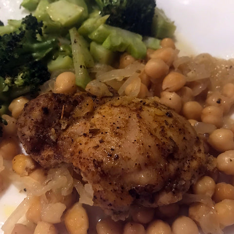 Smoked Paprika Chicken Thighs & Chickpeas