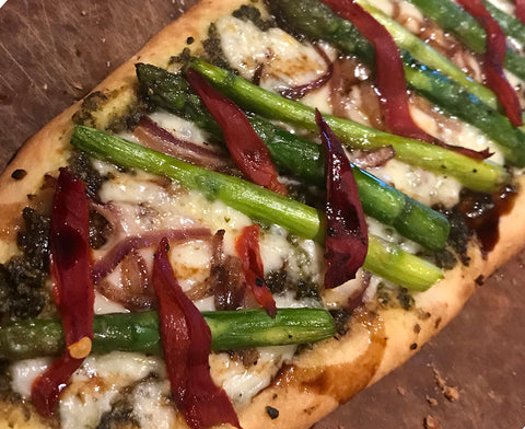 Asparagus Naan Flatbread