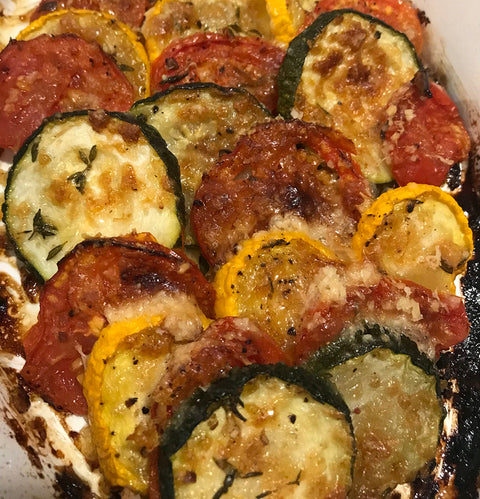 Tomato Zucchini Gratin