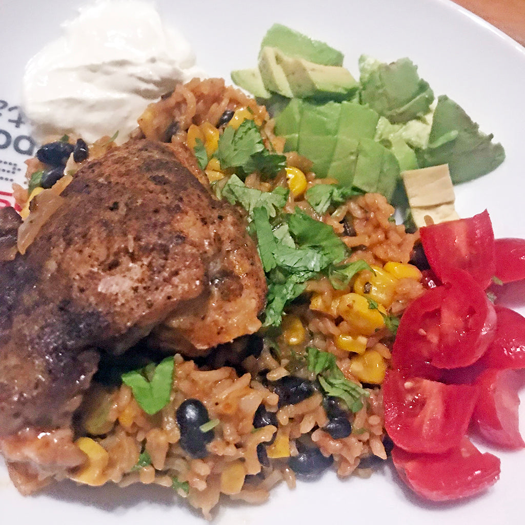 One Pot Mexican Rice and Chicken