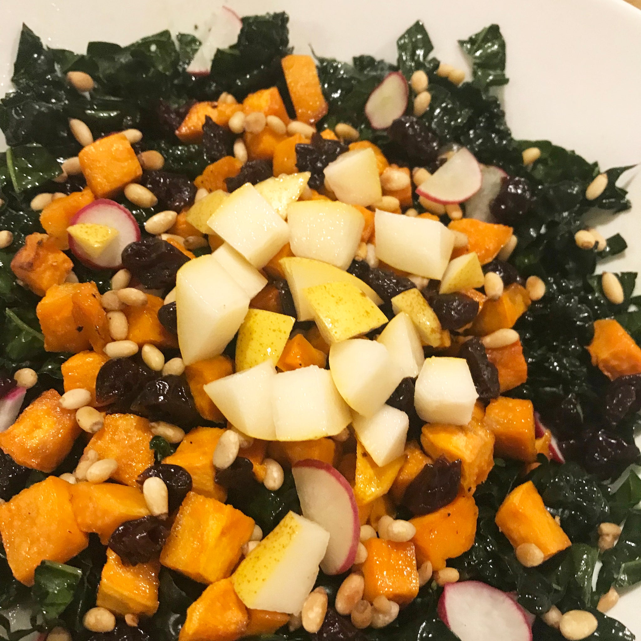 Roasted Butternut Squash and Kale Salad