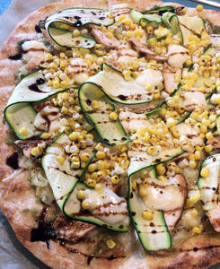 Zucchini Corn Pizza
