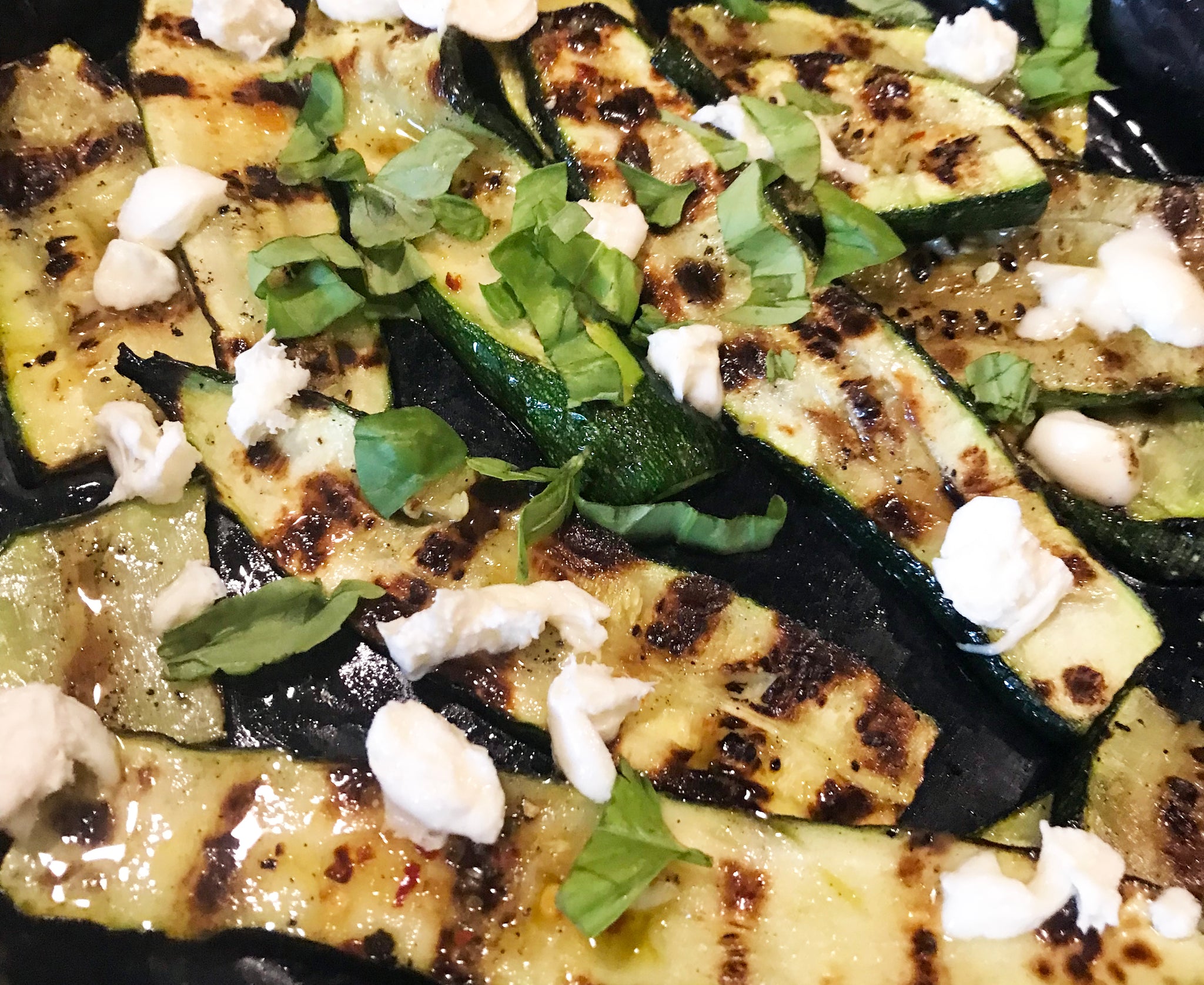 Grilled Zucchini & Mozzarella Salad