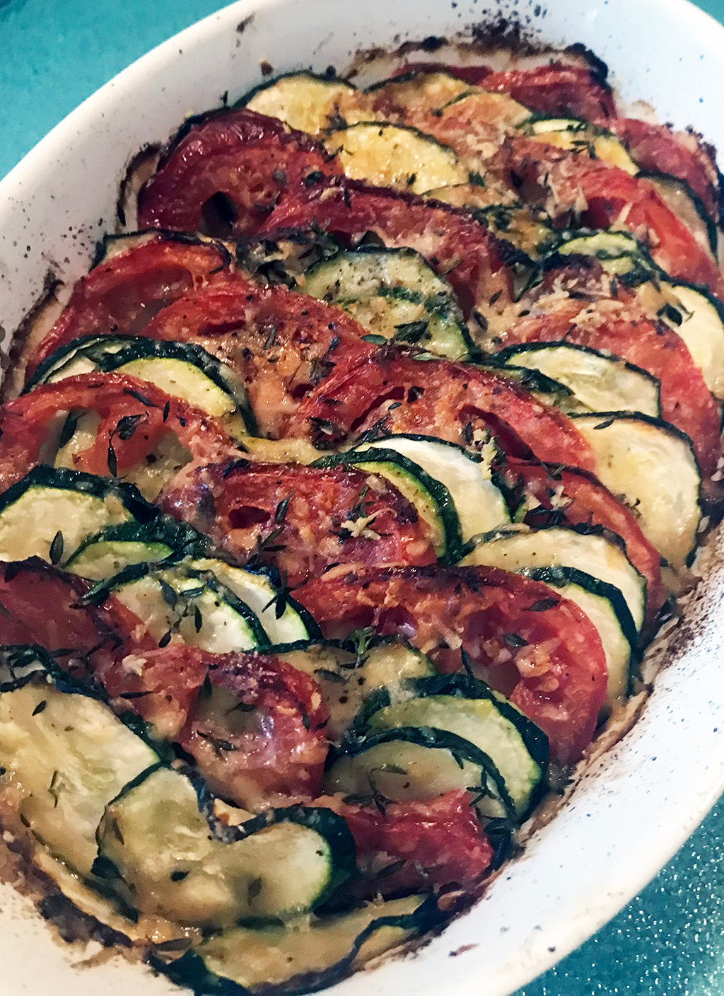 Zucchini Tomato Gratin