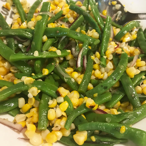 Grilled Corn and Green Bean Salad