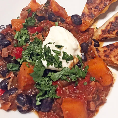 Black Bean & Sweet Potato Stew