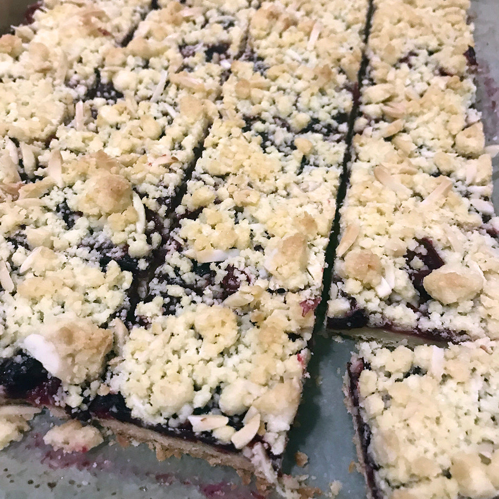 Cranberry Almond Shortbread Bars