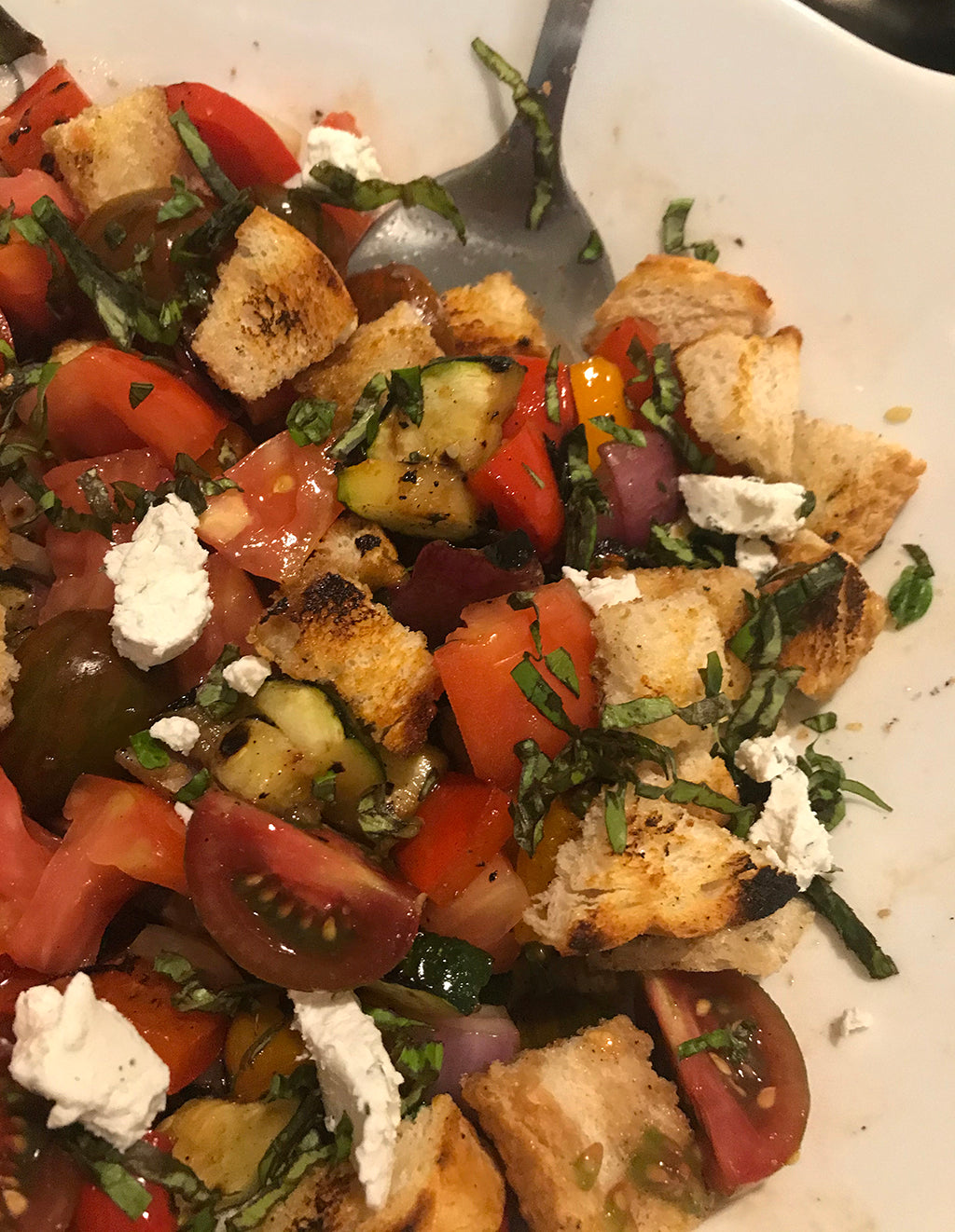 Grilled Italian Bread Salad (Panzanella)