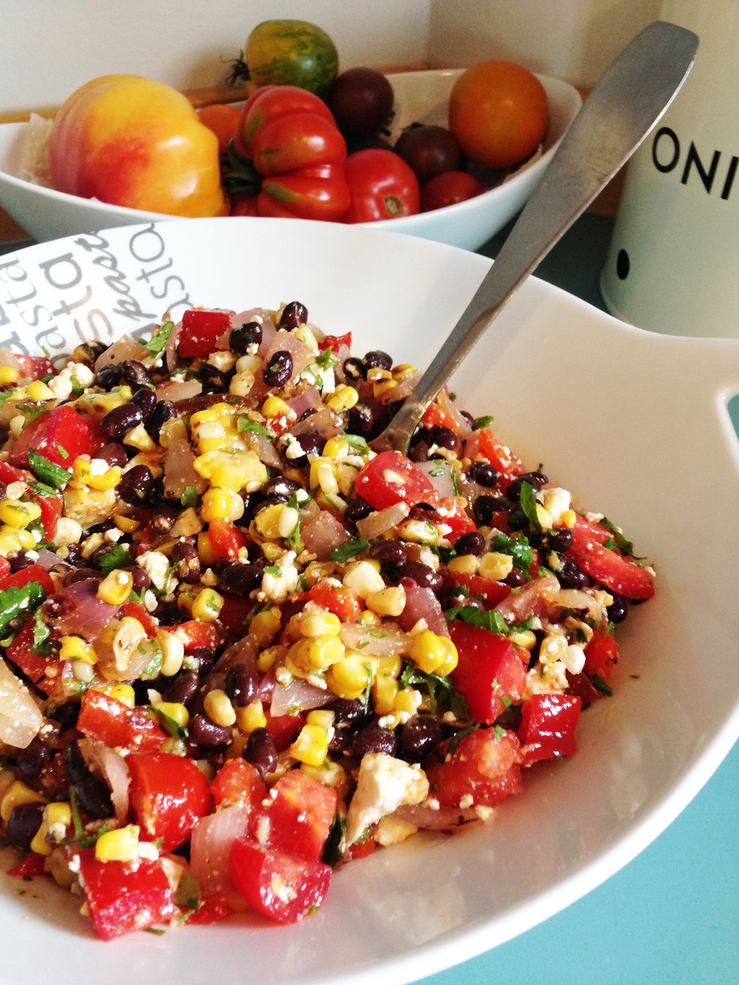 Spicy Grilled Corn Salad