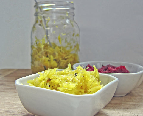 Leek & Turmeric Sauerkraut