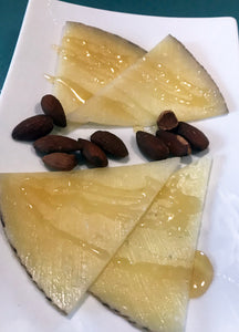 Spanish Meal: Manchego Cheese with Honey and Almonds