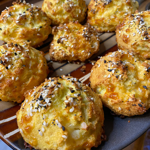 Keto Cheddar Biscuits with Coconut Flour