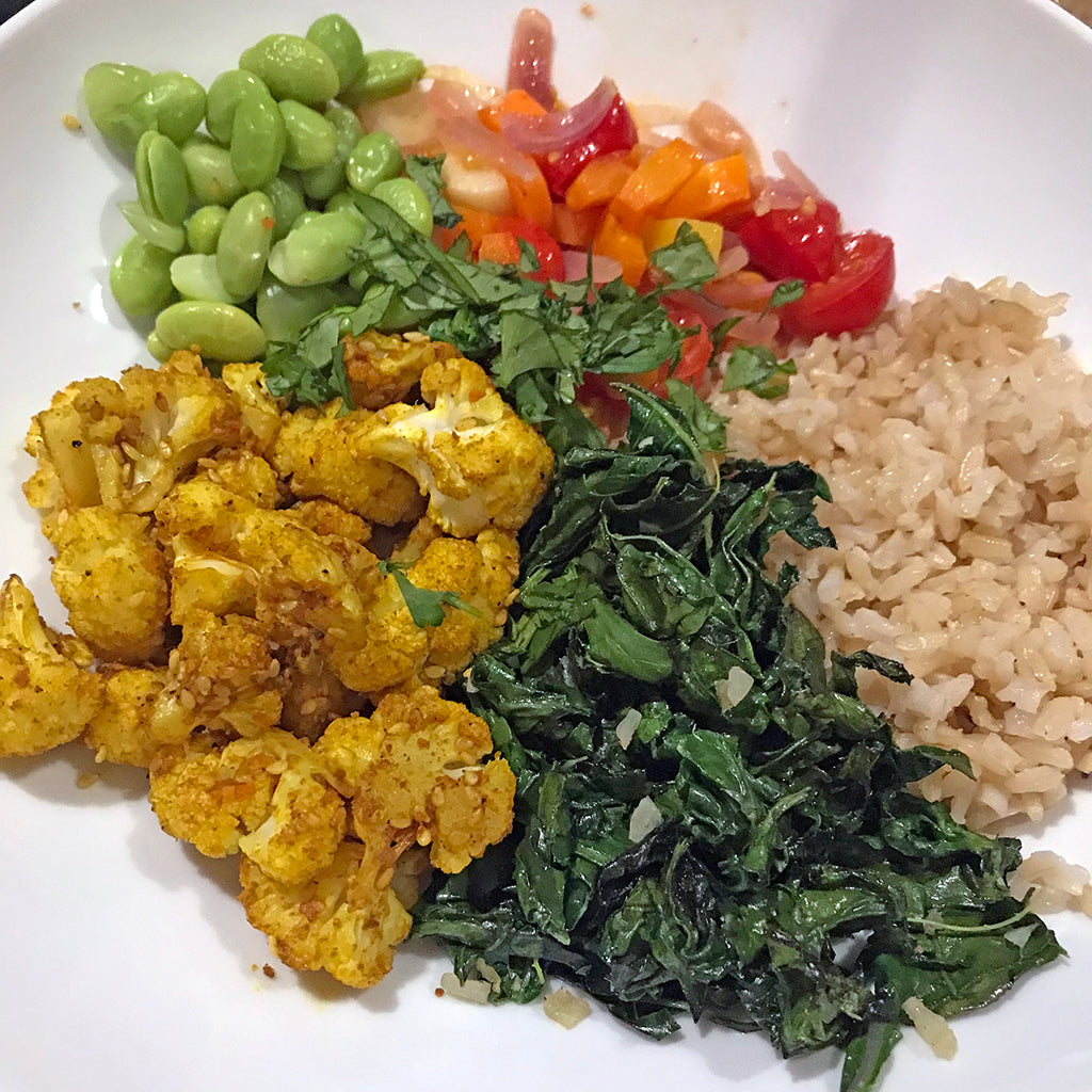 Roasted Turmeric Cauliflower Buddha Bowl