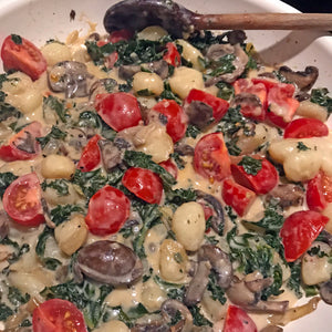 Creamy Mushroom & Kale Gnocchi