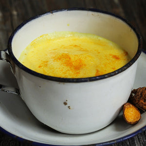 Golden Milk with Fresh Turmeric and Ginger
