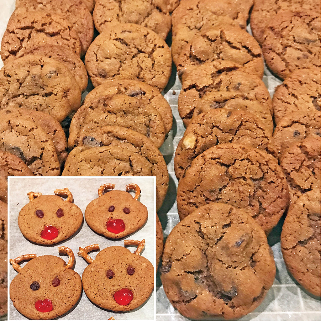 Christmas Raisin Gingersnaps