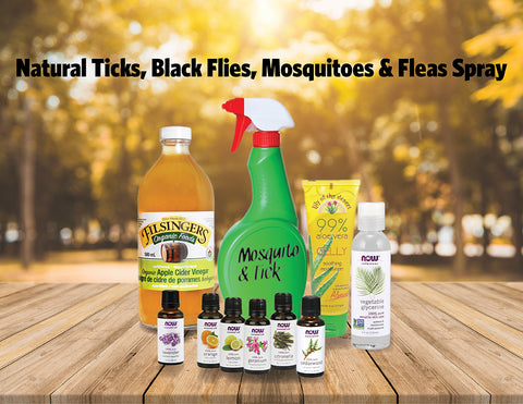 Natural Ticks, Black Flies, Mosquitoes & Fleas Spray