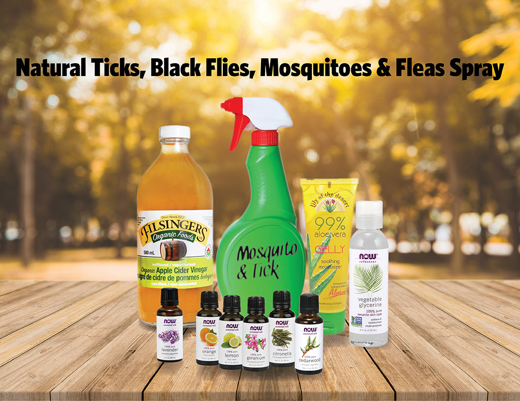 Natural Ticks, Black Flies, Mosquitoes & Fleas Spray