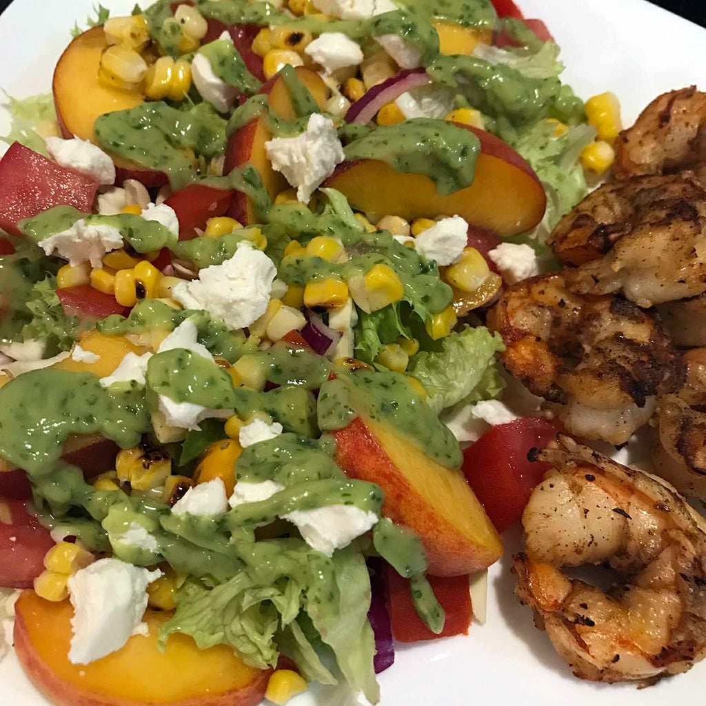 Peach and Corn Salad