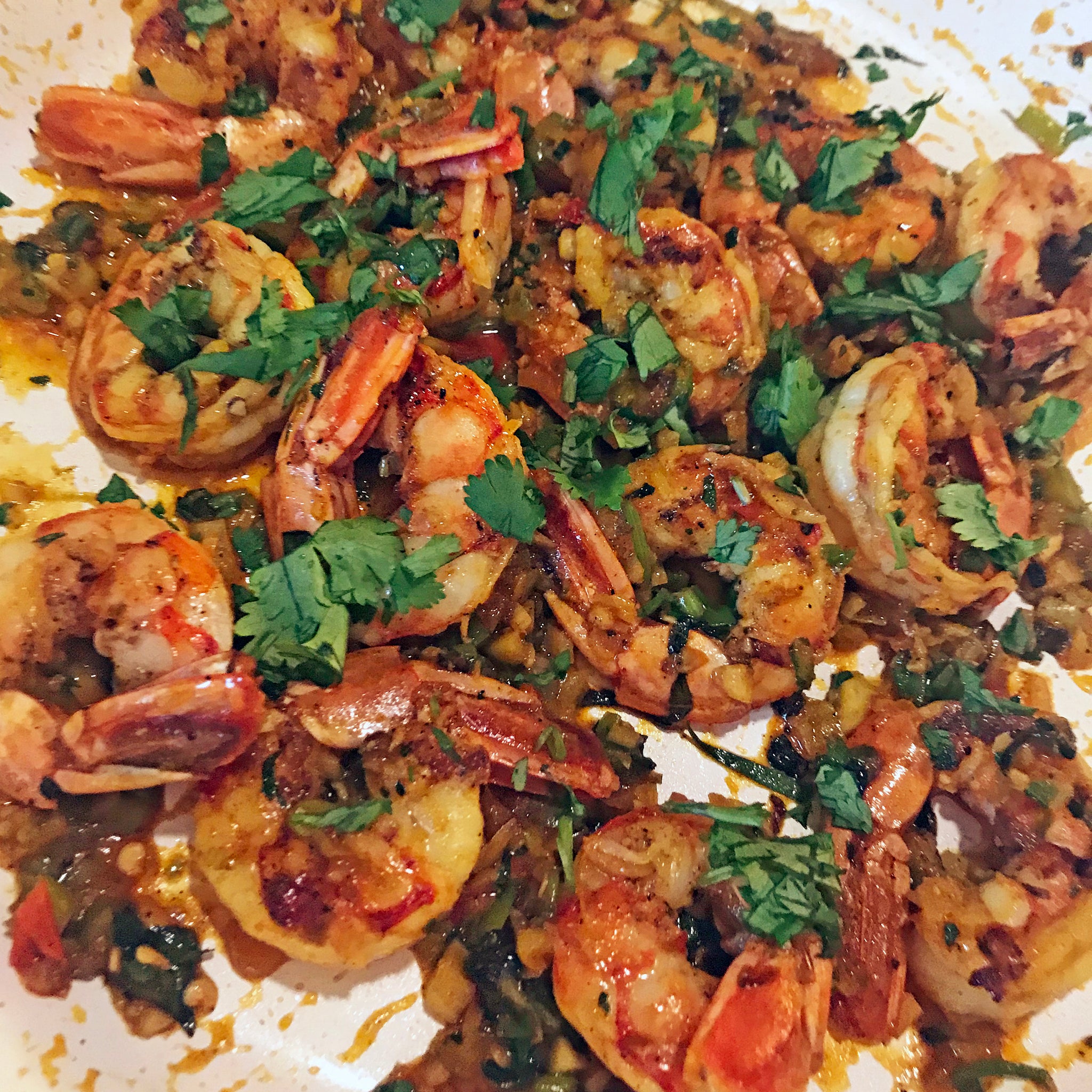 Mumbai Meal: Garlic and Chile Shrimp