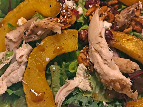 Salad with Roasted Squash and Candied Nuts
